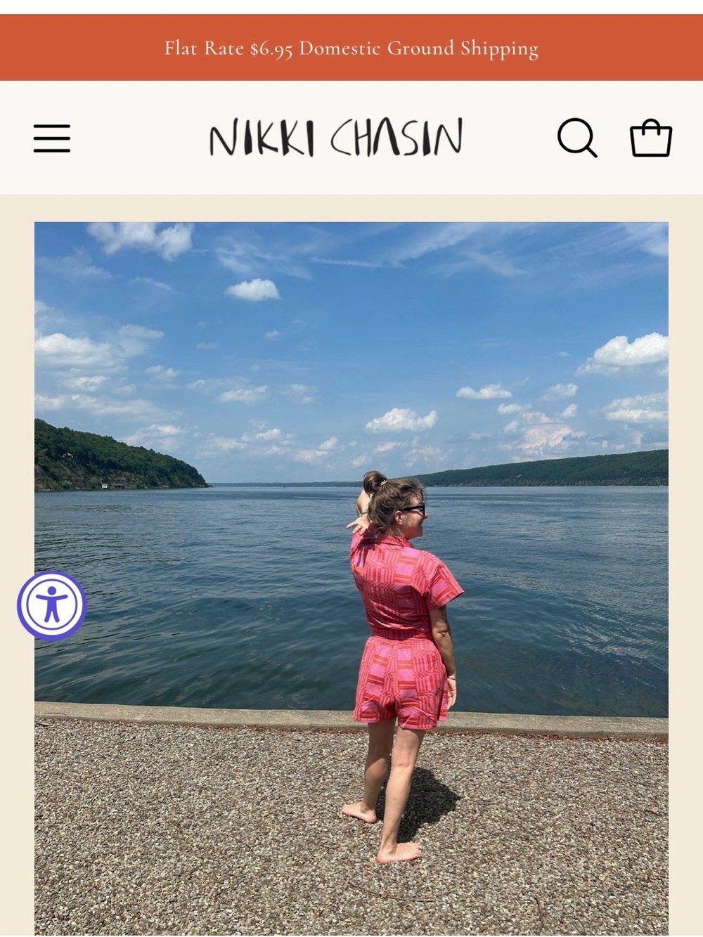 NWT Nikki Chasin x The House That Lars Built Camper Short Small